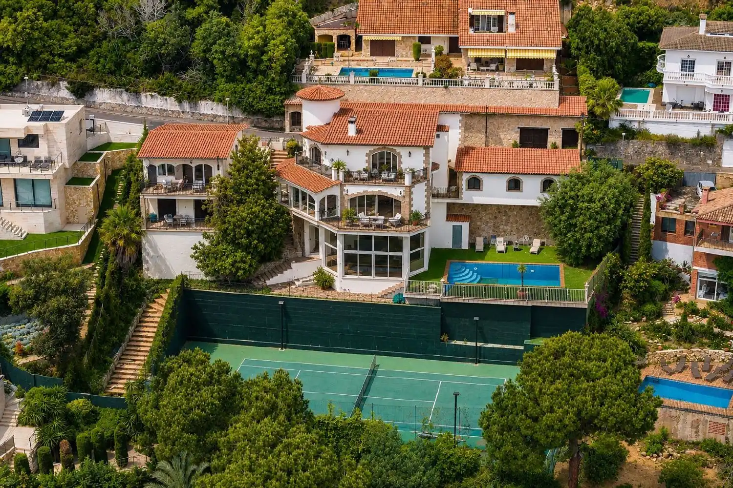 Vista exterior de Casa o xalet en venda en Lloret de Mar amb Aire condicionat, Terrassa i Traster