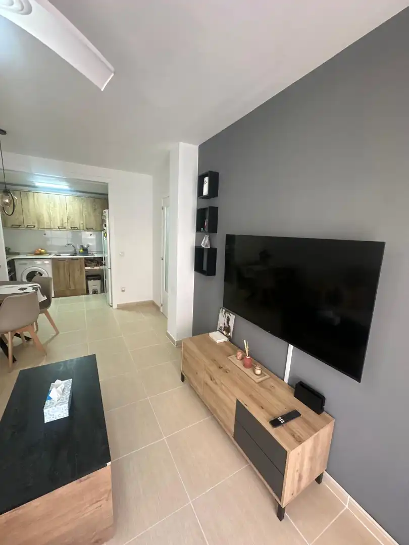 Living room of Flat for sale in Vandellòs i l'Hospitalet de l'Infant  with Air Conditioner, Furnished and Oven