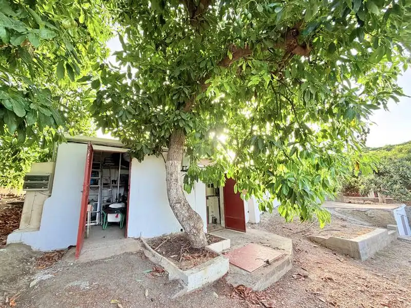 Vista exterior de Casa o xalet en venda en Benamocarra amb Jardí privat i Moblat
