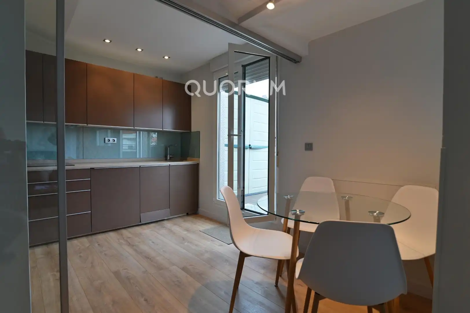 Küche von Wohnung zur Miete in Bilbao  mit Klimaanlage, Heizung und Terrasse