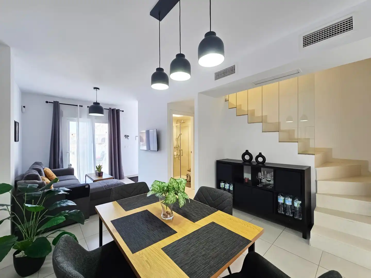 Living room of Houses for rent in Santa Pola  with Air Conditioner, Heating and Private garden