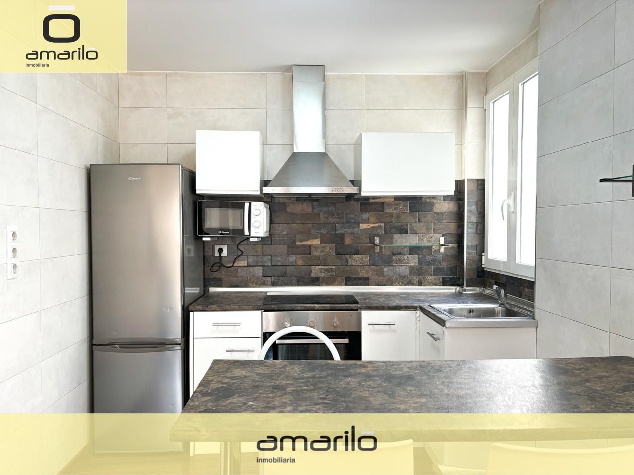 Kitchen of Flat to rent in  Valencia Capital  with Air Conditioner, Terrace and Furnished