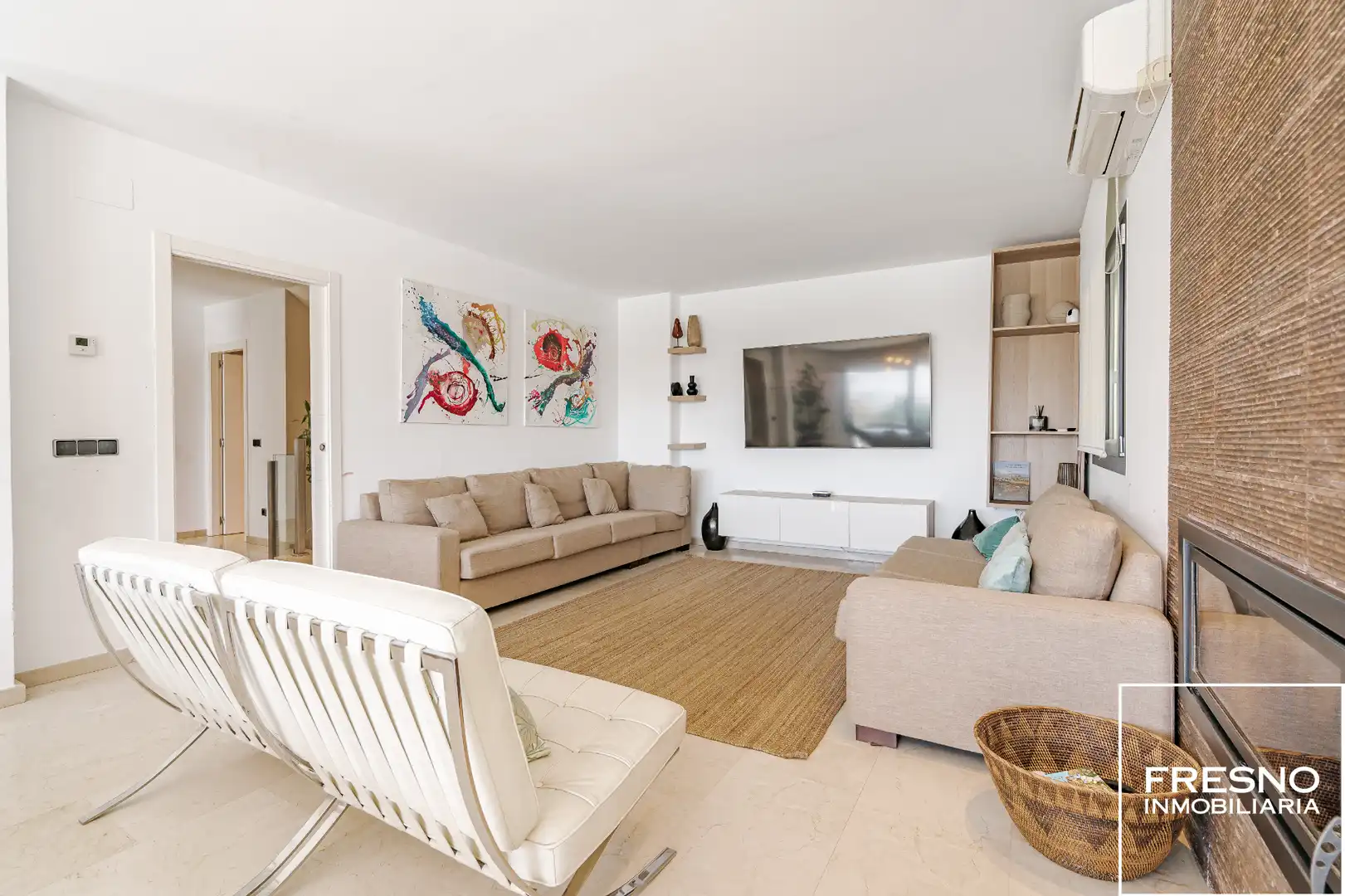 Sala de estar de Casa o chalet en venta en Cobeña con Aire acondicionado, Calefacción y Jardín privado