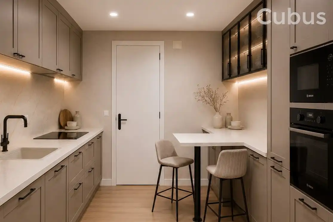 Kitchen of Flat for sale in Olot  with Heating, Terrace and Balcony