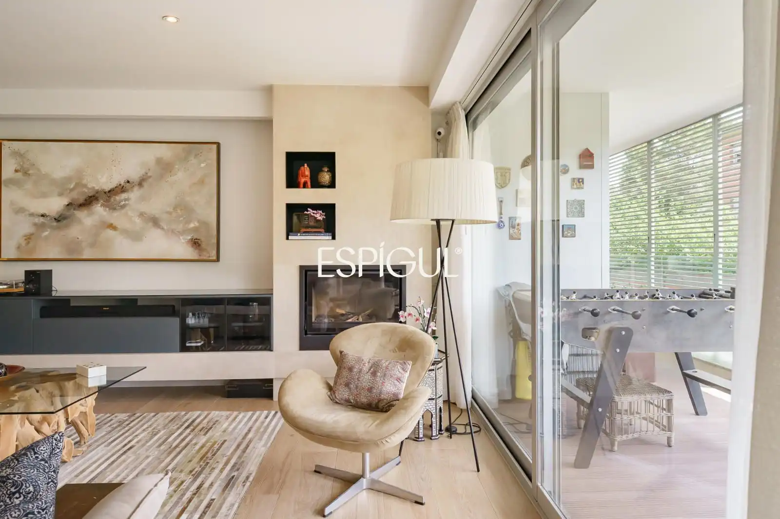 Sala de estar de Piso en venta en Sant Cugat del Vallès con Aire acondicionado, Calefacción y Terraza