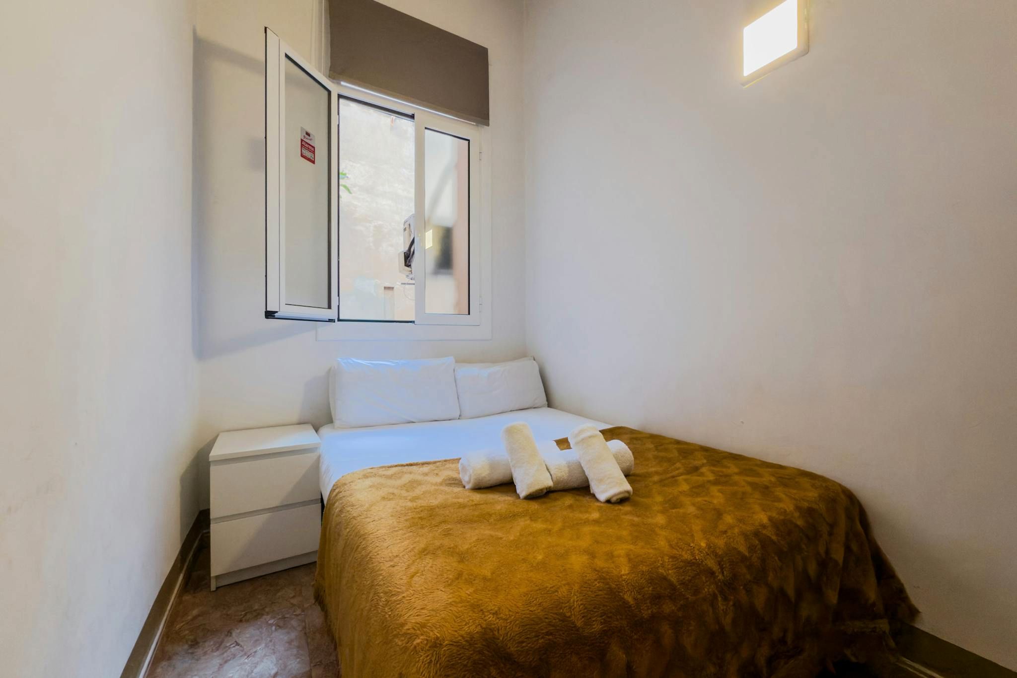 Bedroom of Flat to rent in  Barcelona Capital  with Air Conditioner, Furnished and Washing machine