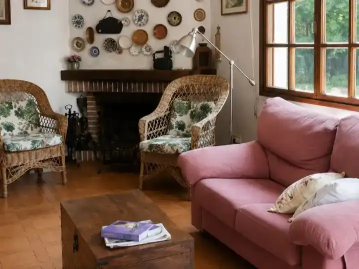 Living room of Houses for sale in Ares  with Private garden, Parquet flooring and Terrace