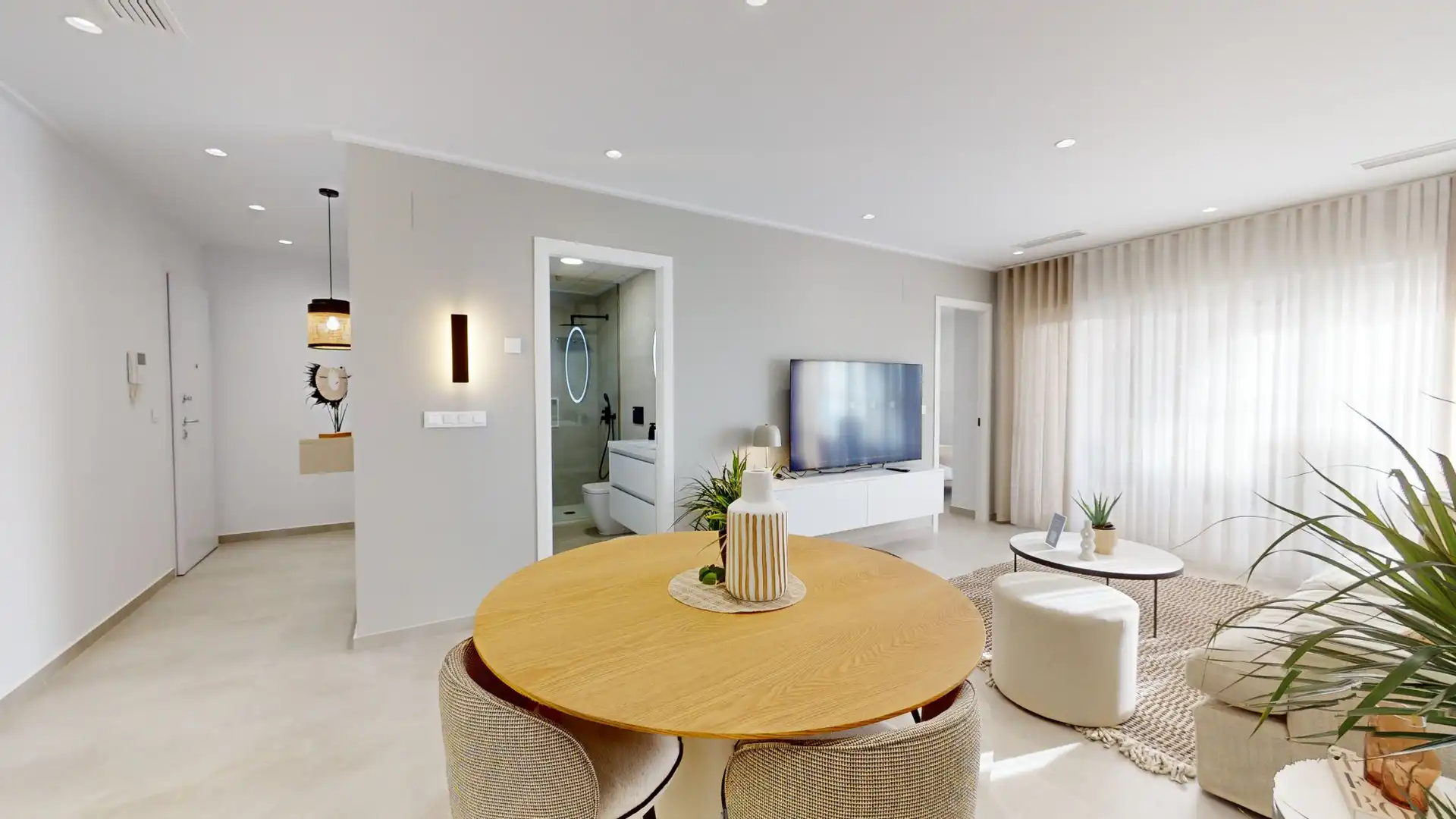 Sala de estar de Piso en venta en Guardamar del Segura con Aire acondicionado, Terraza y Piscina