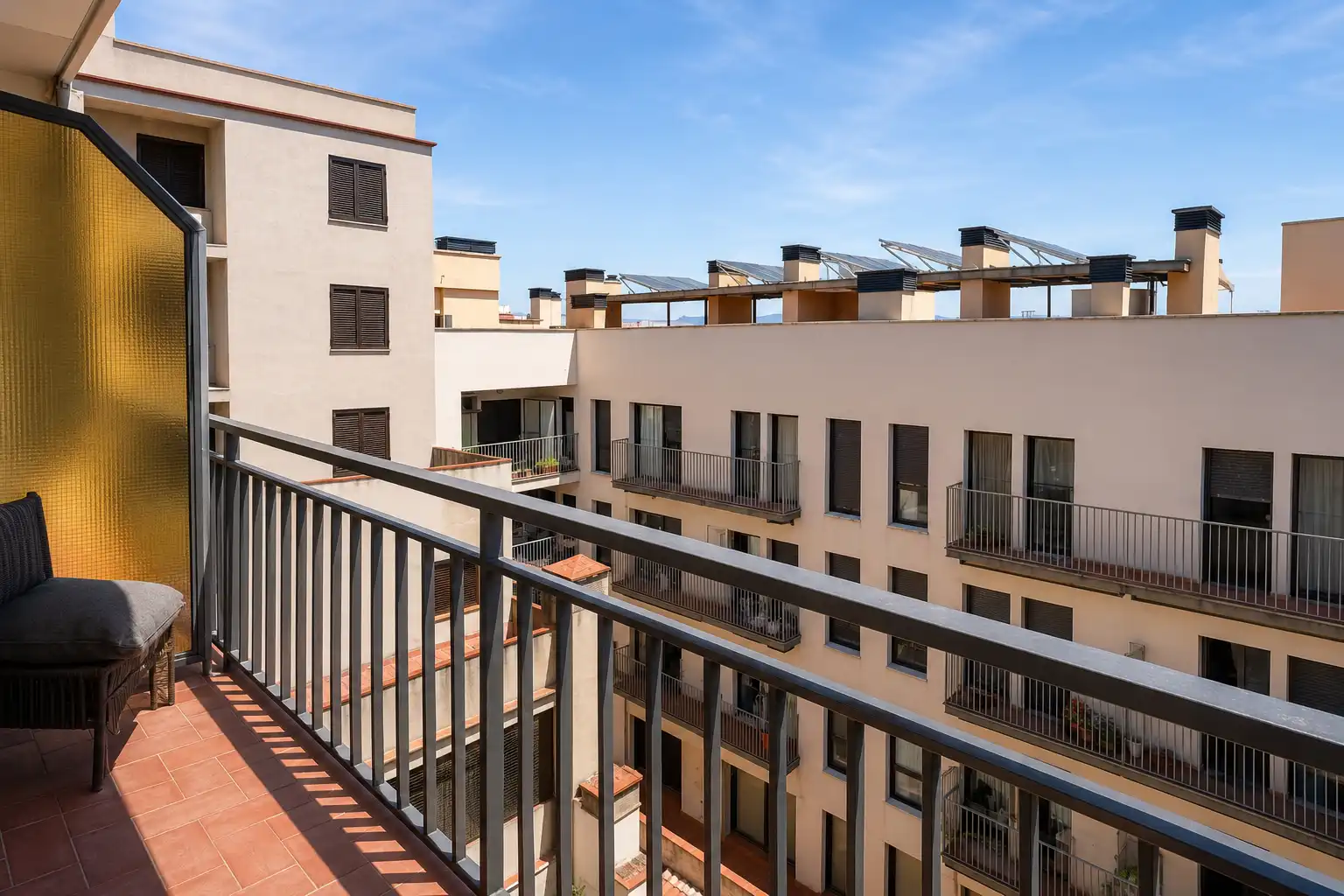 Terrasse von Wohnung zum Verkauf in Figueres mit Heizung, Parkett und Terrasse
