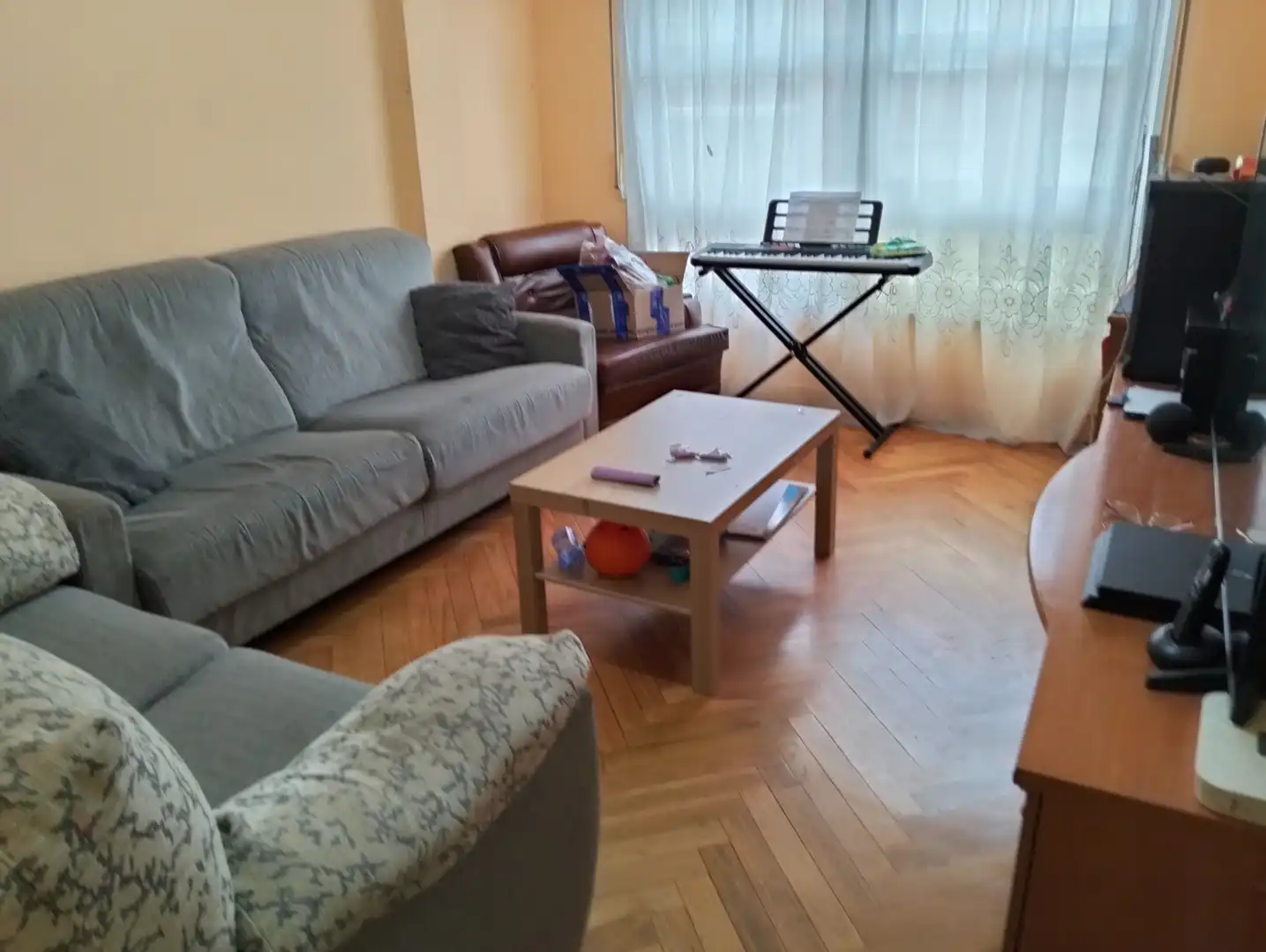 Sala d'estar de Pis en venda en Portugalete amb Terrassa, Moblat i Forn