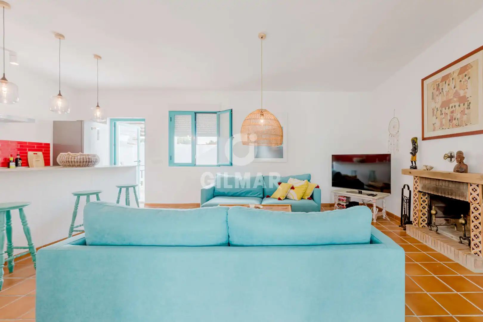 Living room of Houses for sale in Barbate  with Heating, Private garden and Swimming Pool