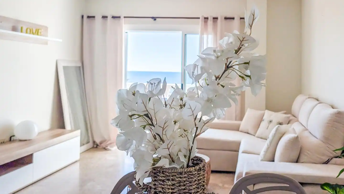 Living room of Flat for sale in Santa Pola  with Terrace and Furnished