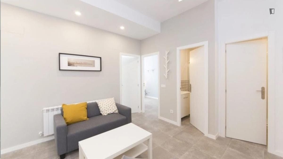 Sala de estar de Apartamento de alquiler en  Madrid Capital con Amueblado, Horno y Lavadora