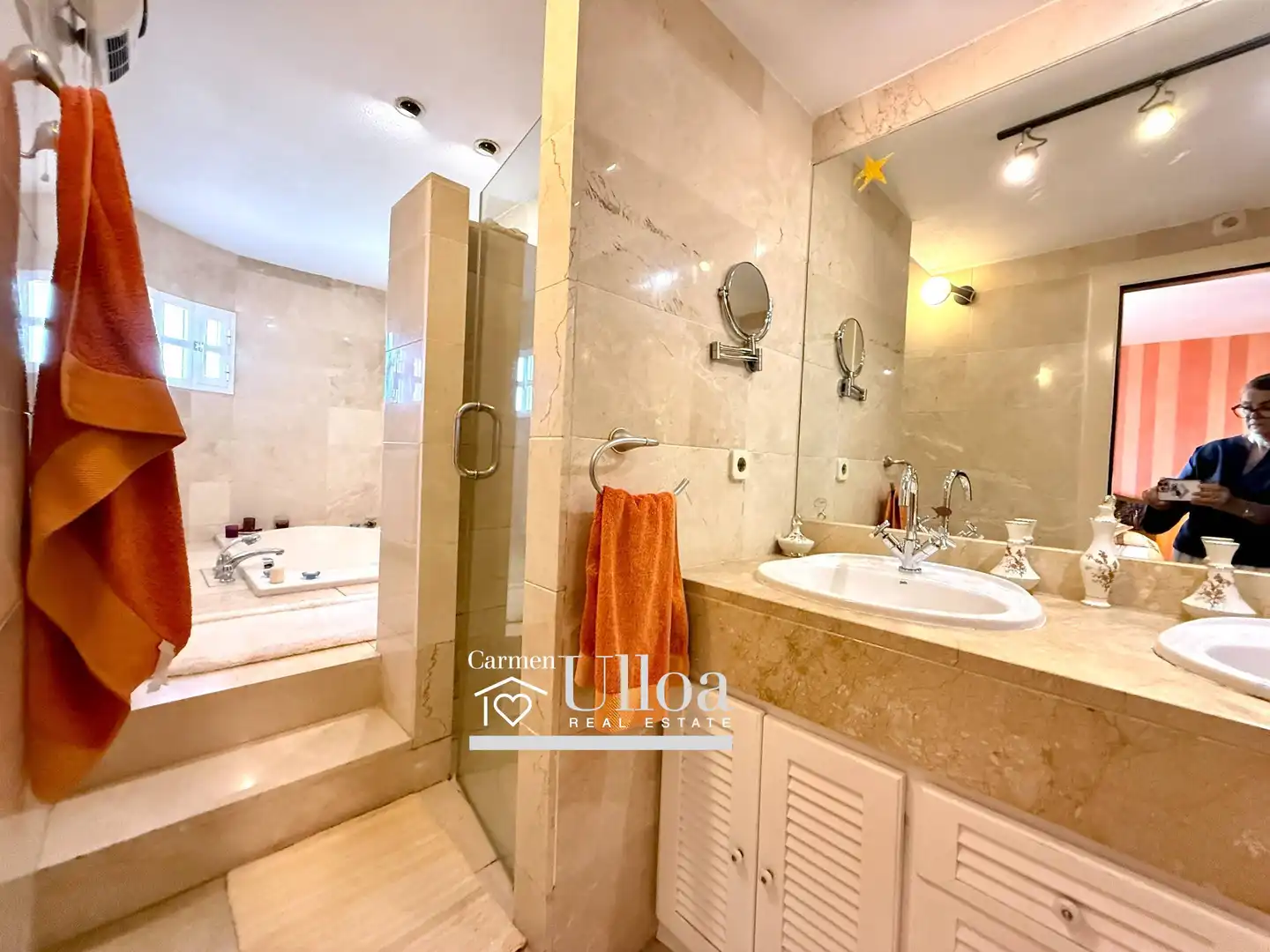 Baño de Casa o chalet en venta en Alicante / Alacant con Aire acondicionado, Jardín privado y Terraza