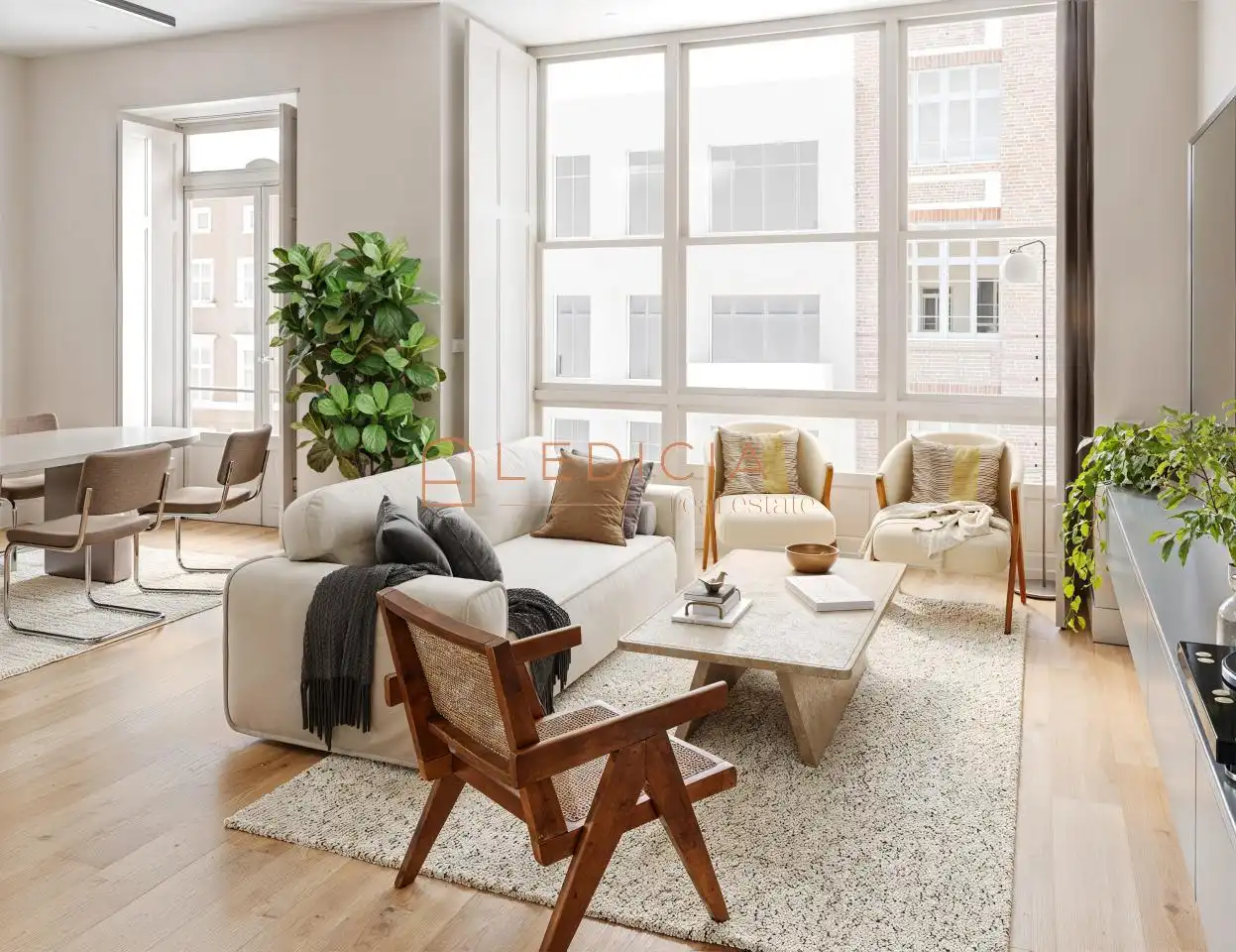 Sala de estar de Piso en venta en Vigo  con Calefacción, Terraza y Amueblado