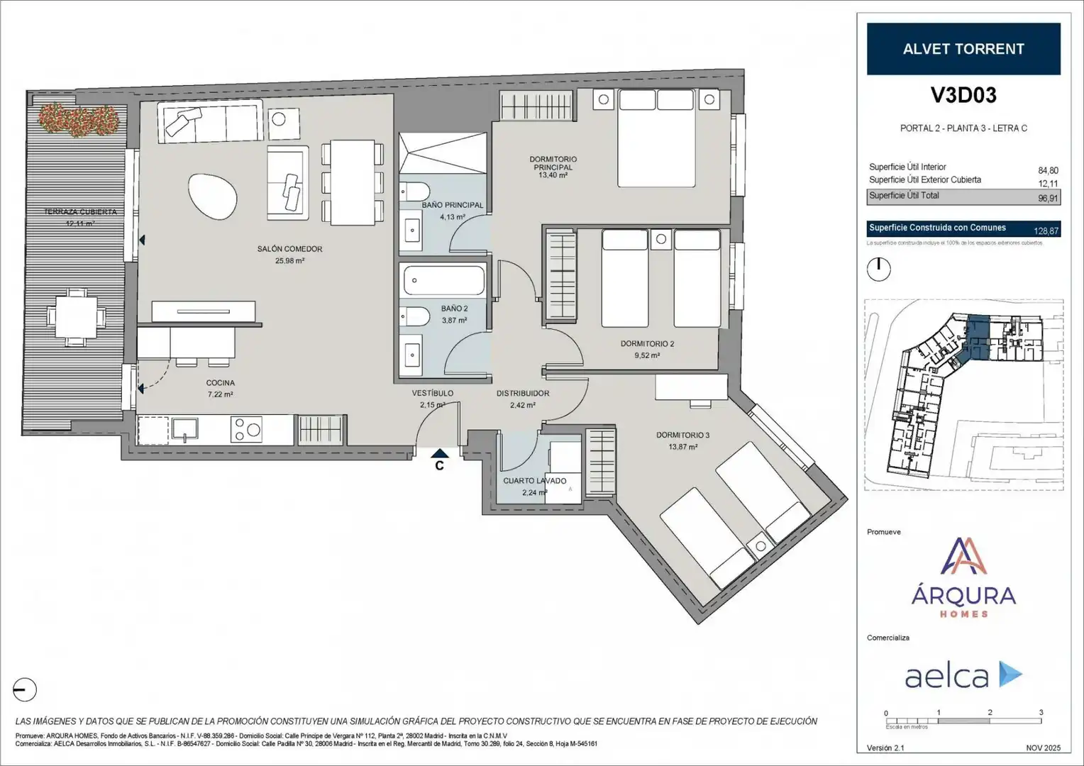 Piso con terraza en venta en Parc Central, imagen 8