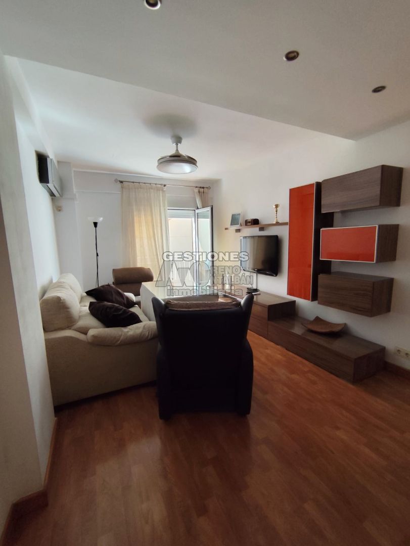 Sala de estar de Piso de alquiler en  Granada Capital con Aire acondicionado, Parquet y Amueblado