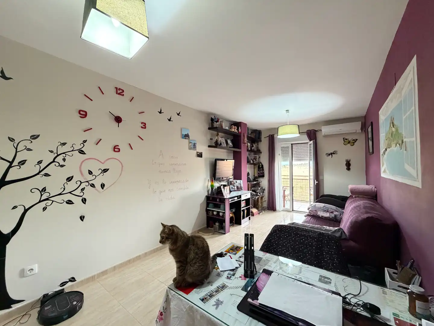 Sala de estar de Piso en venta en Plasencia con Lavadora y Balcón
