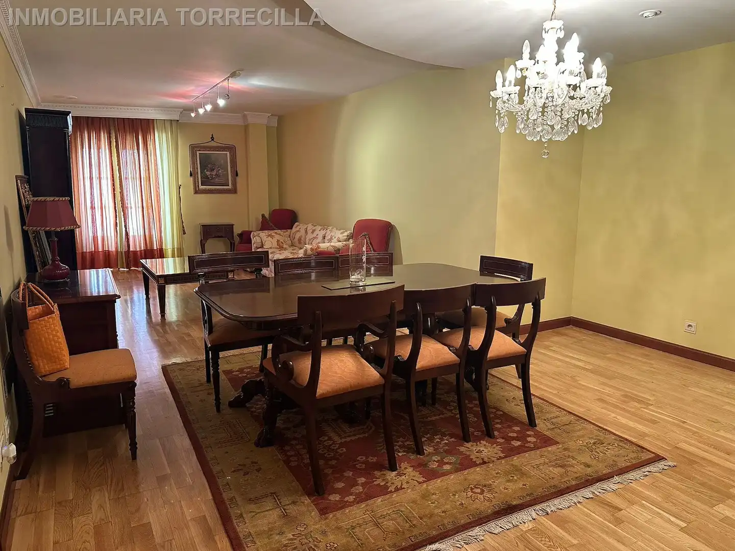 Esszimmer von Wohnung zur Miete in Valladolid mit Parkett, Möbliert und Balkon