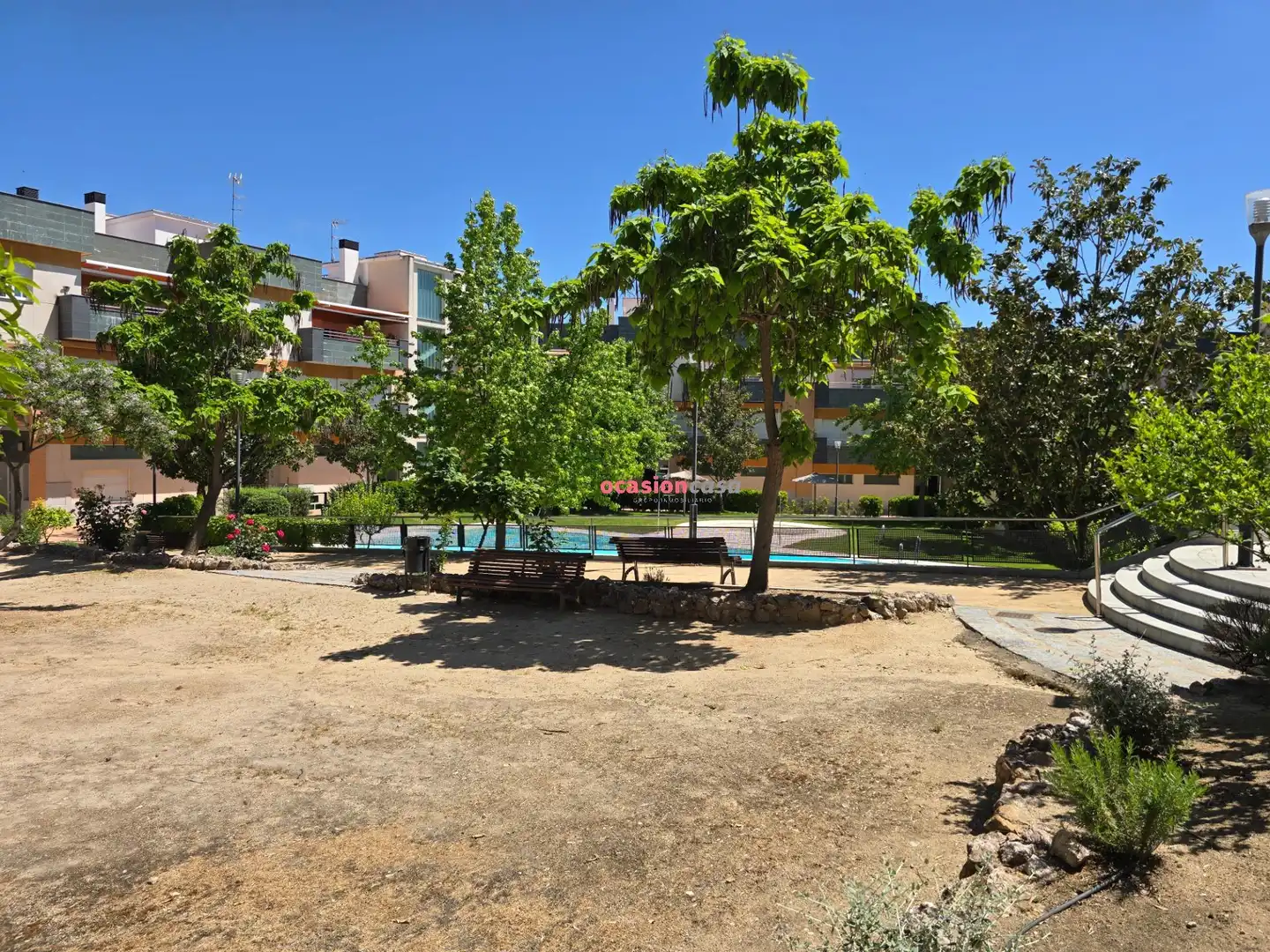 Schwimmbecken von Wohnung zum Verkauf in Pozoblanco mit Klimaanlage, Heizung und Privatgarten
