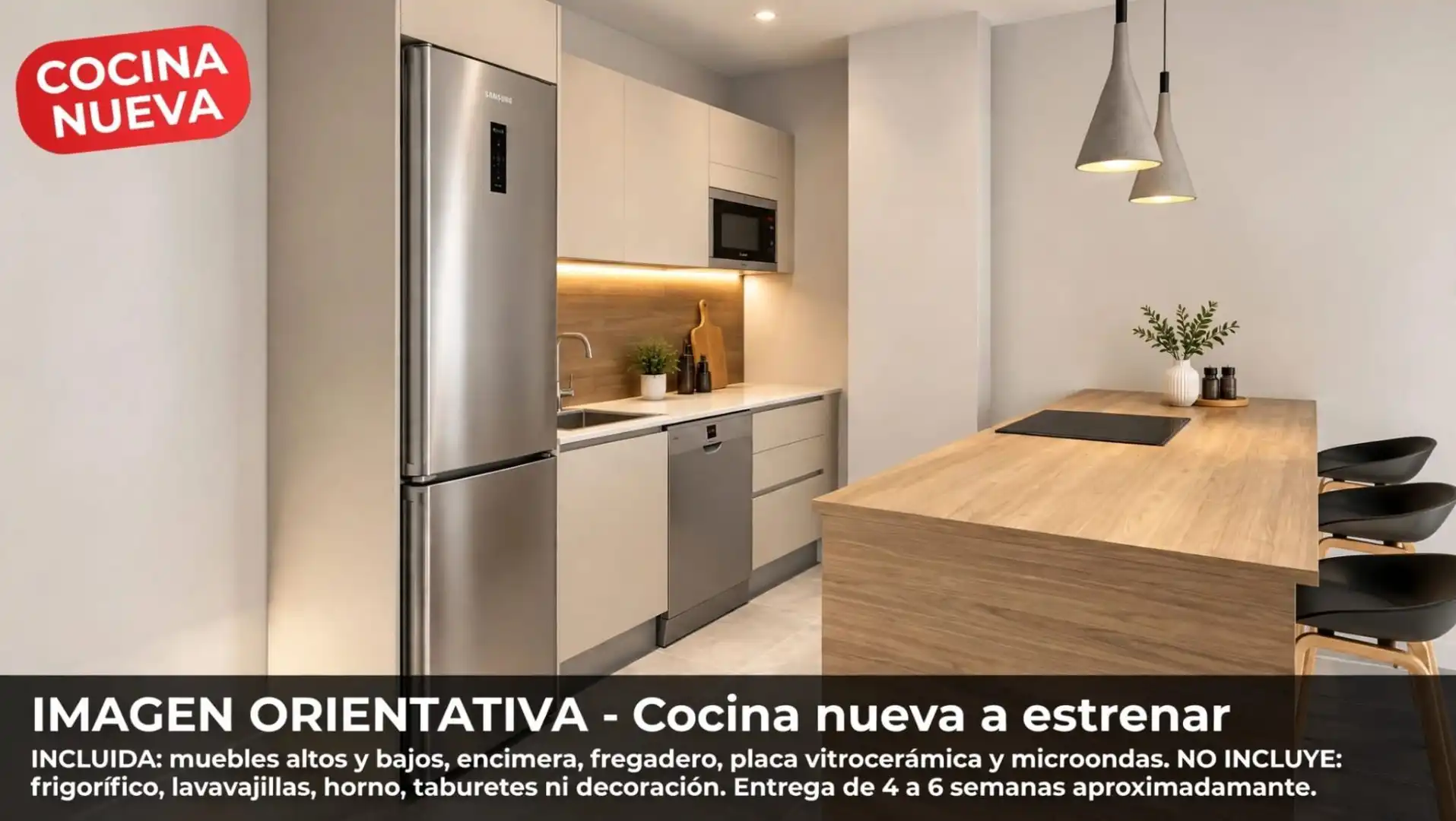 Cocina de Piso en venta en Las Palmas de Gran Canaria con Calefacción, Trastero y Piscina comunitaria