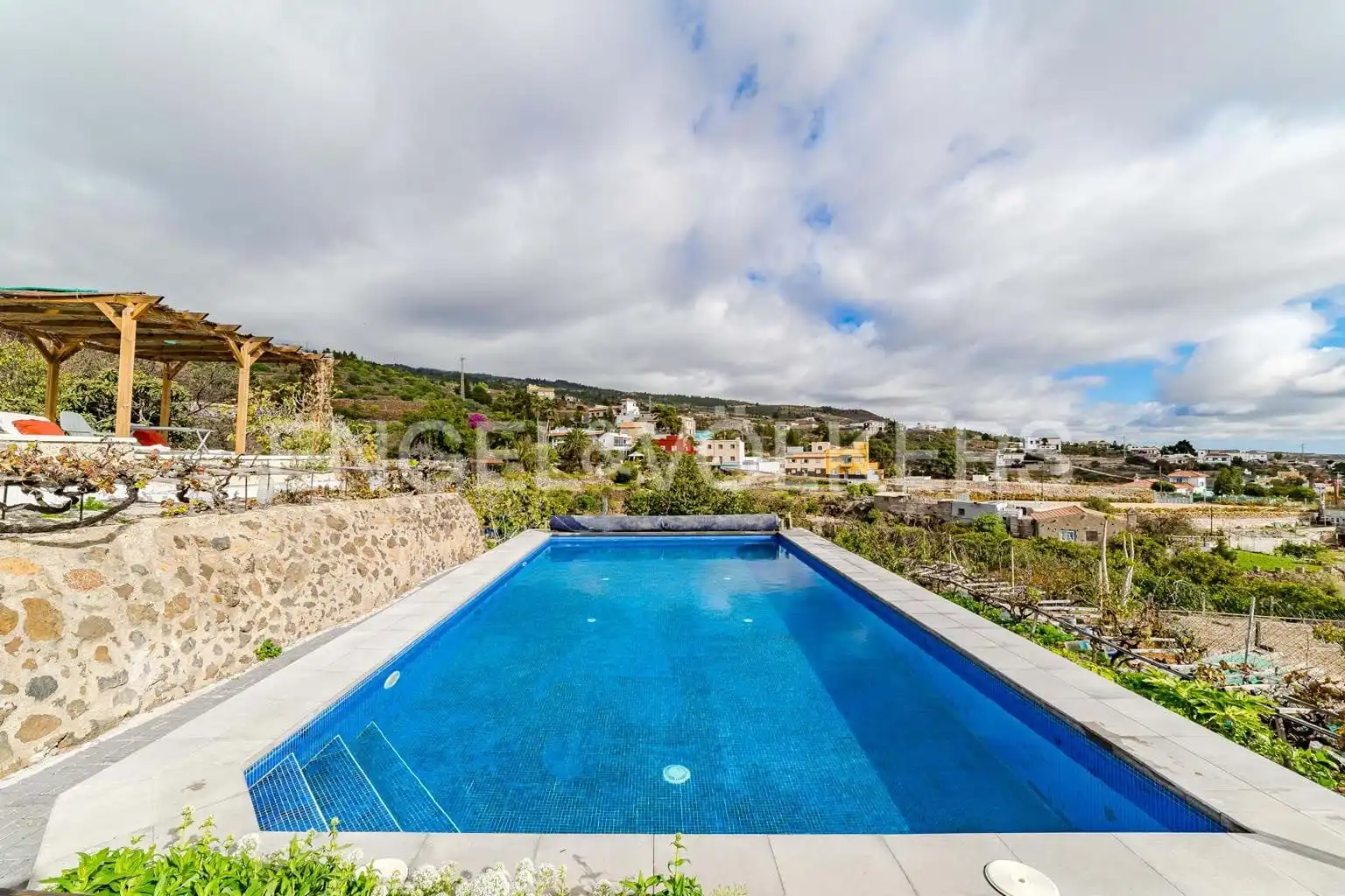 Exterior view of Houses for sale in Granadilla de Abona  with Terrace, Swimming Pool and Furnished