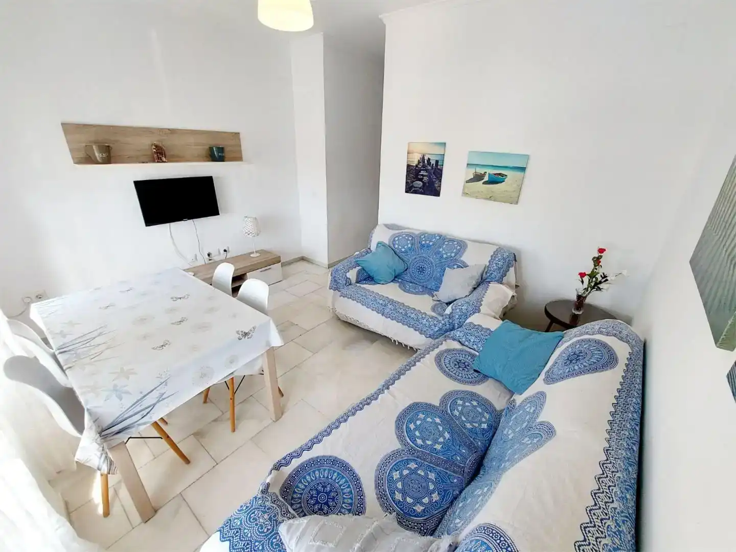 Sala de estar de Piso de alquiler en Playa Cruz del Mar
