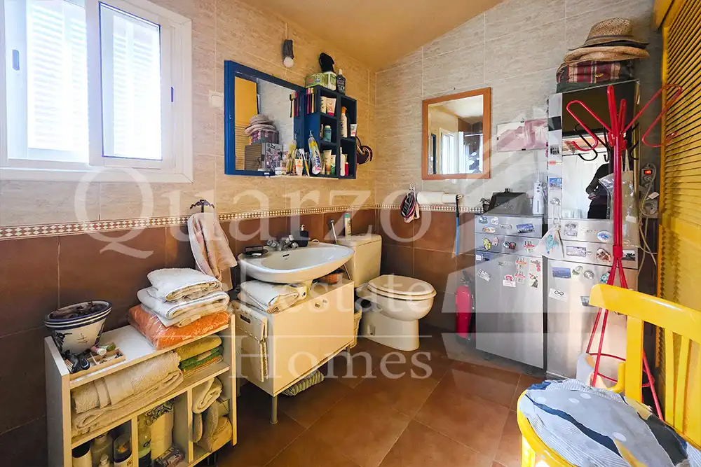 Baño de Finca rústica en venta en Cáceres con Calefacción, Jardín privado y Trastero
