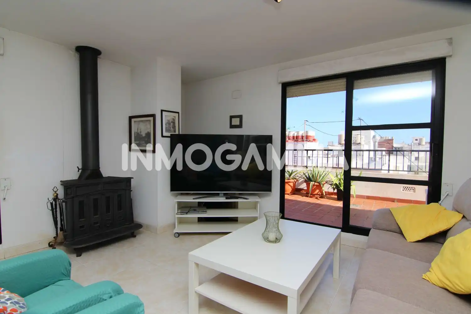 Sala d'estar de Àtic en venda en Cullera amb Terrassa