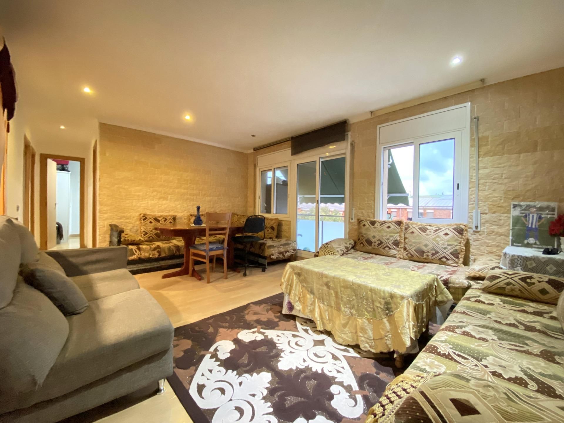 Living room of Attic for sale in Terrassa  with Parquet flooring and Balcony