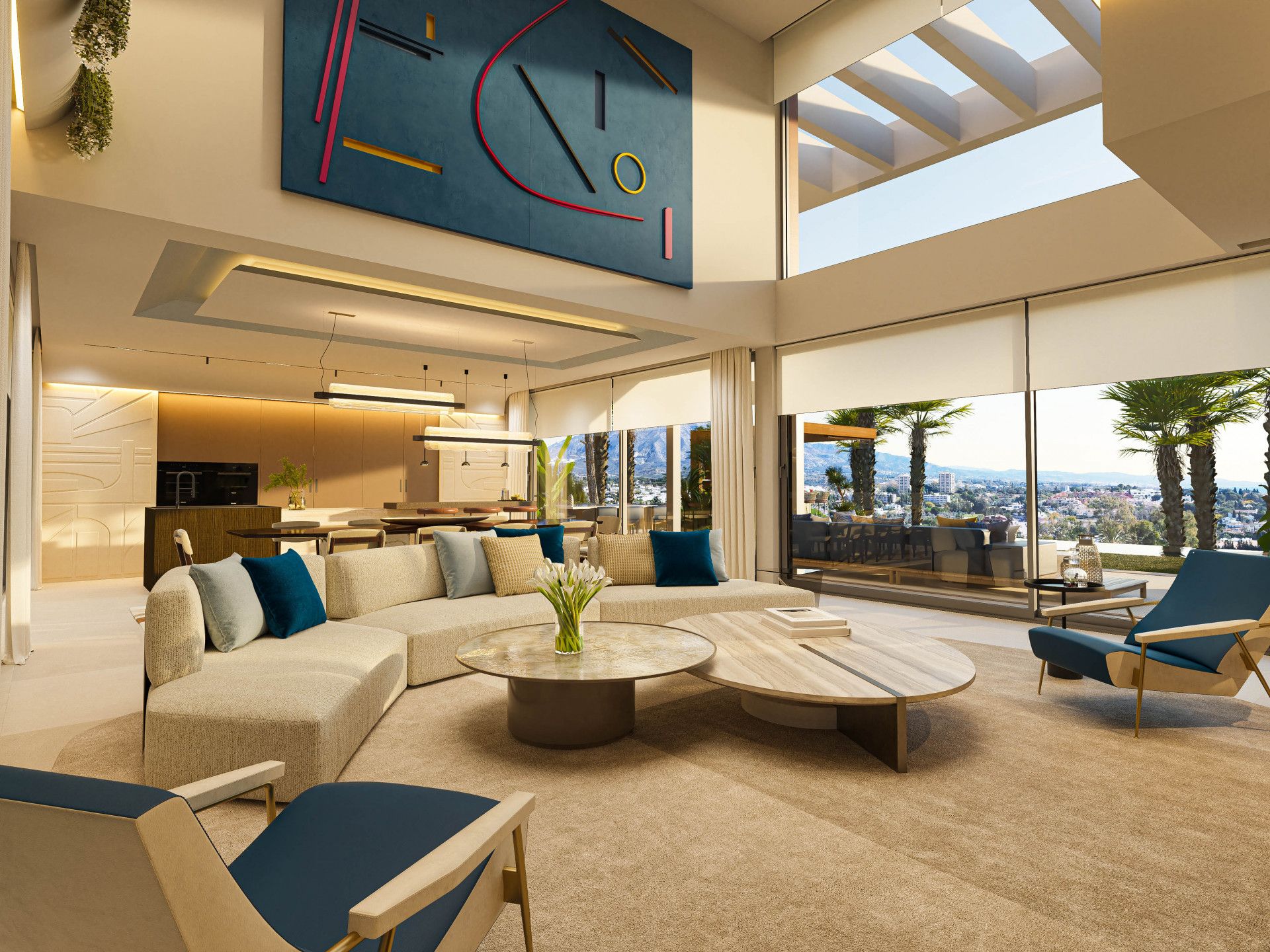 Living room of House or chalet for sale in Marbella  with Air Conditioner, Private garden and Terrace