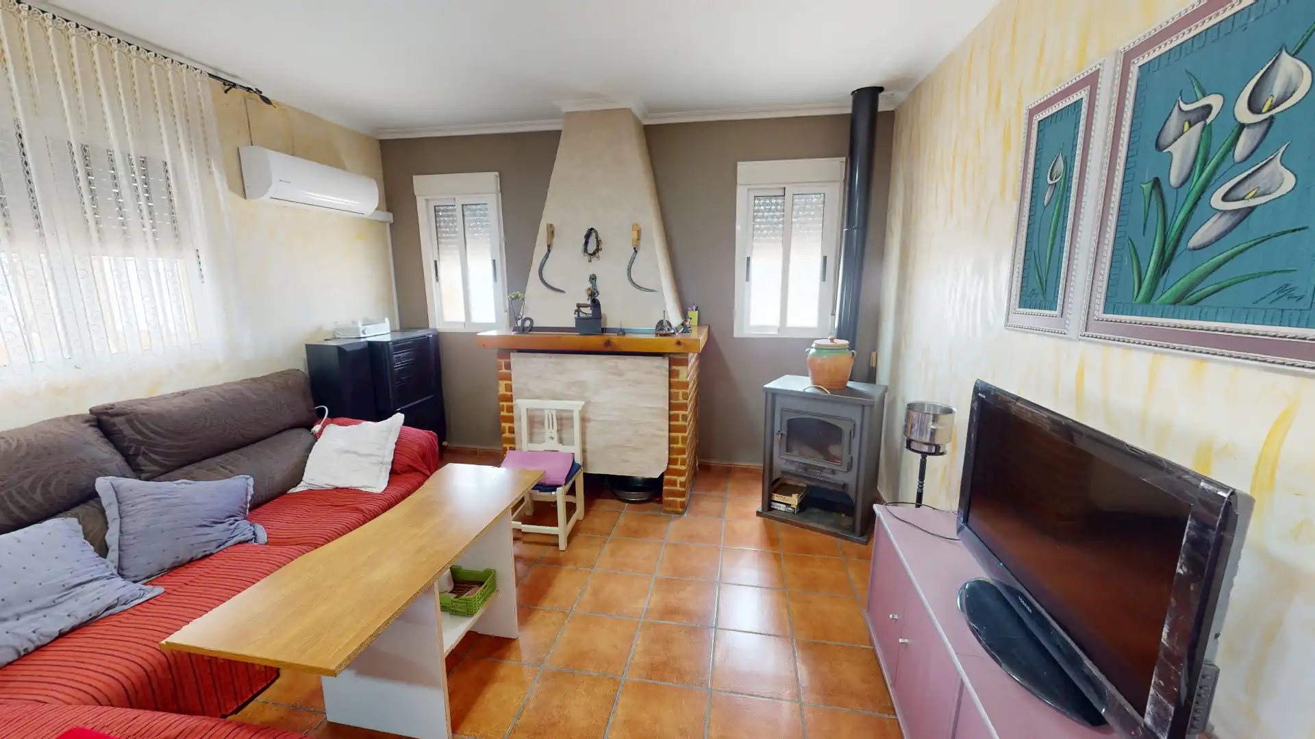 Living room of Country homes for sale in Hondón de los Frailes  with Air Conditioner, Terrace and Furnished