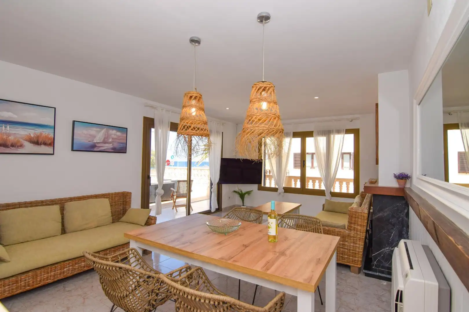 Sala d'estar de Casa o xalet de lloguer en Artà amb Aire condicionat, Calefacció i Jardí privat
