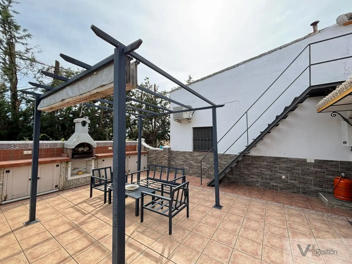 Terraza de Finca rústica en venta en Morón de la Frontera con Aire acondicionado, Calefacción y Terraza