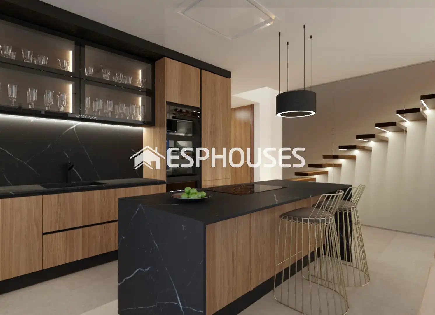 Küche von Haus oder Chalet zum Verkauf in Finestrat mit Klimaanlage, Heizung und Abstellraum
