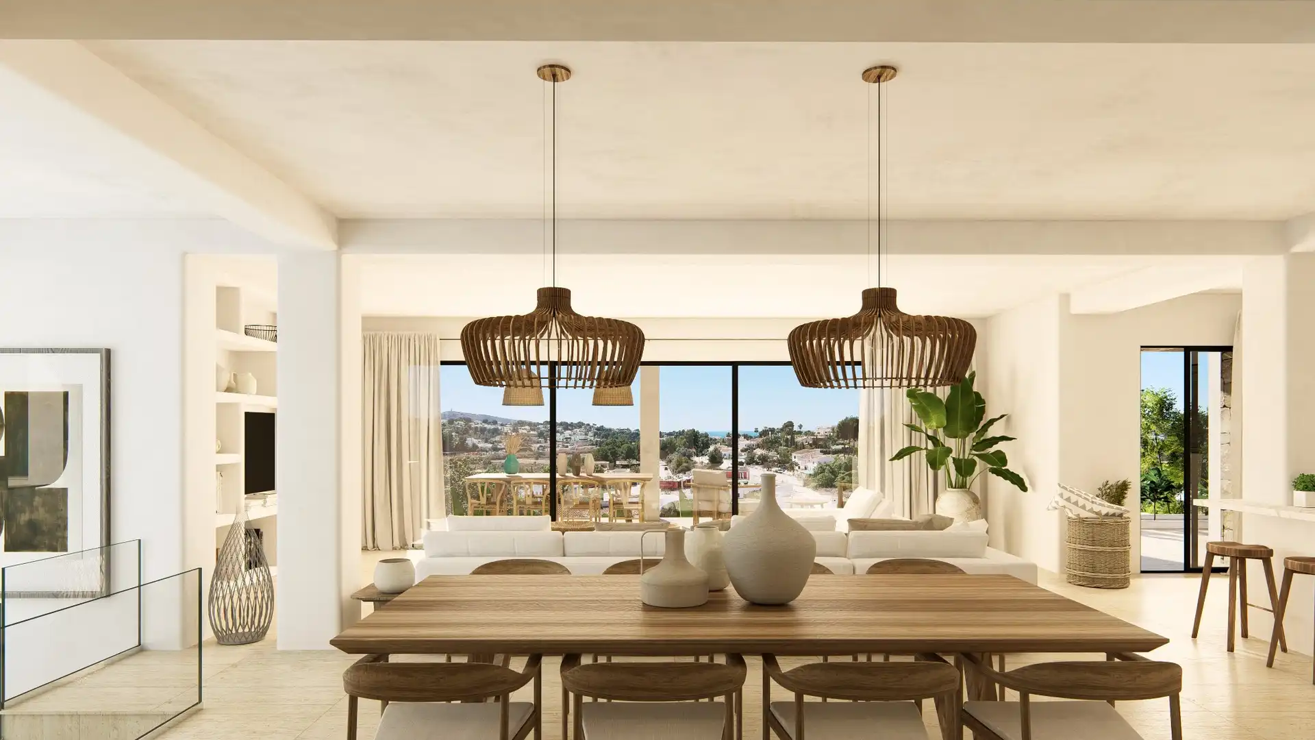 Dining room of Houses for sale in Moraira