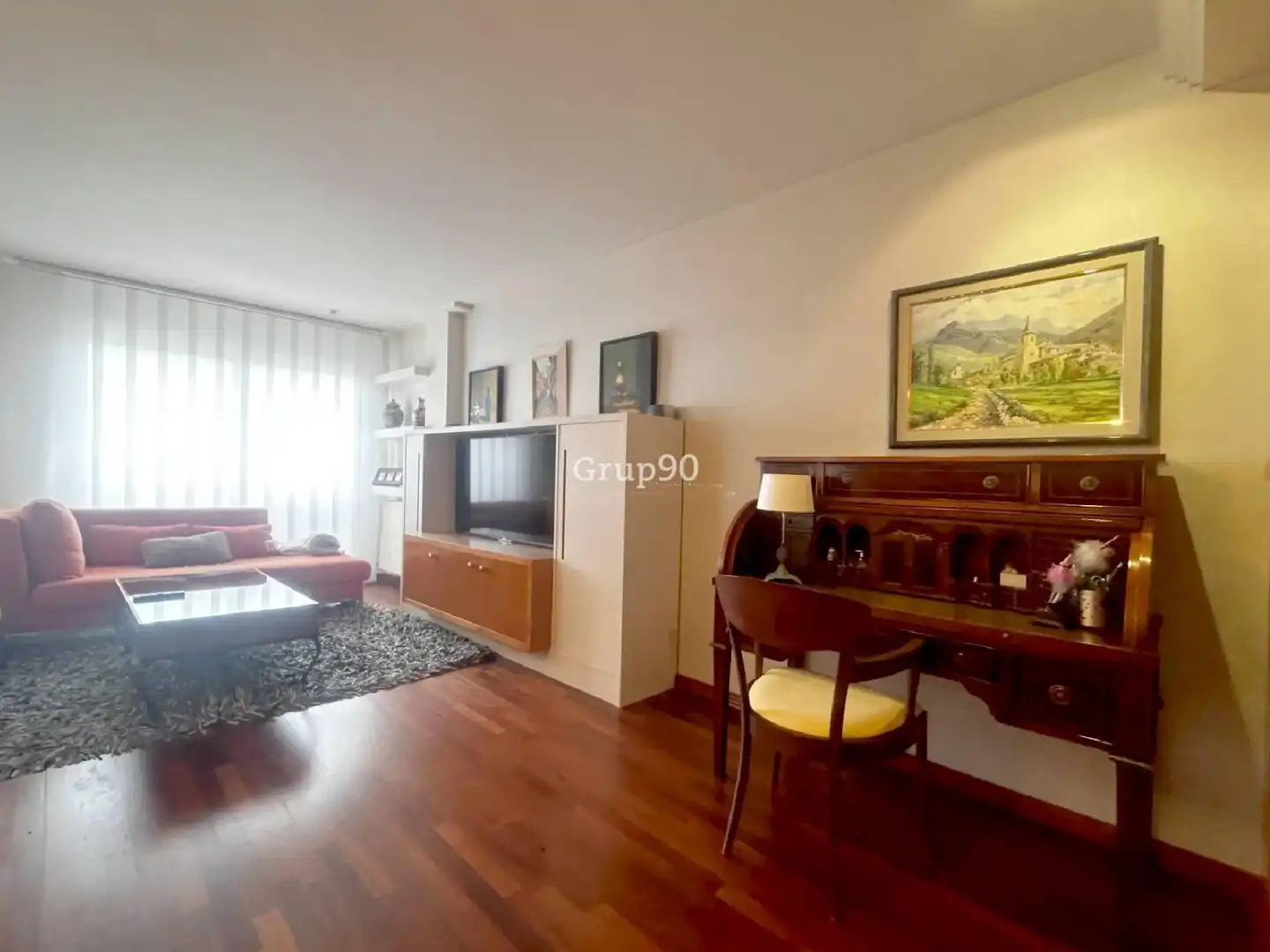 Sala d'estar de Àtic en venda en Lleida amb Parquet, Terrassa i Traster
