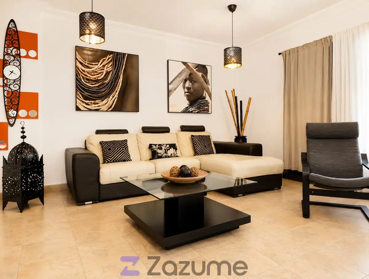 Living room of Flat for rent in Puerto de la Cruz  with Air Conditioner, Private garden and Terrace