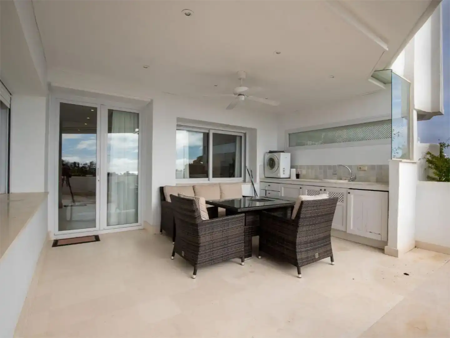 Terrace of Flat for rent in Marbella  with Air Conditioner, Swimming Pool and Balcony