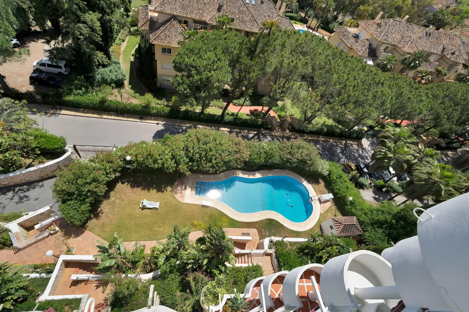 Jardín de Ático de alquiler en Marbella con Aire acondicionado, Calefacción y Jardín privado