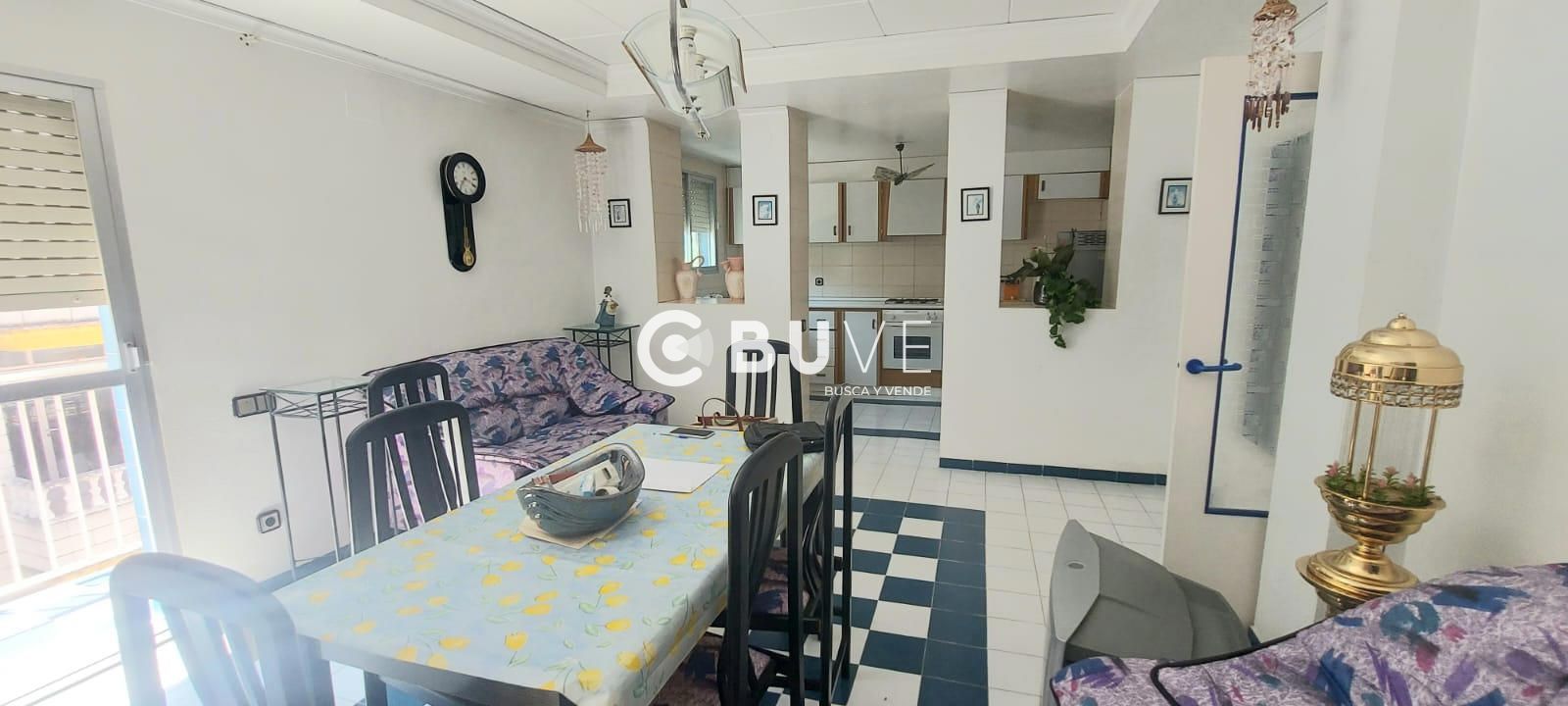 Sala de estar de Piso en venta en Benicolet con Terraza y Amueblado