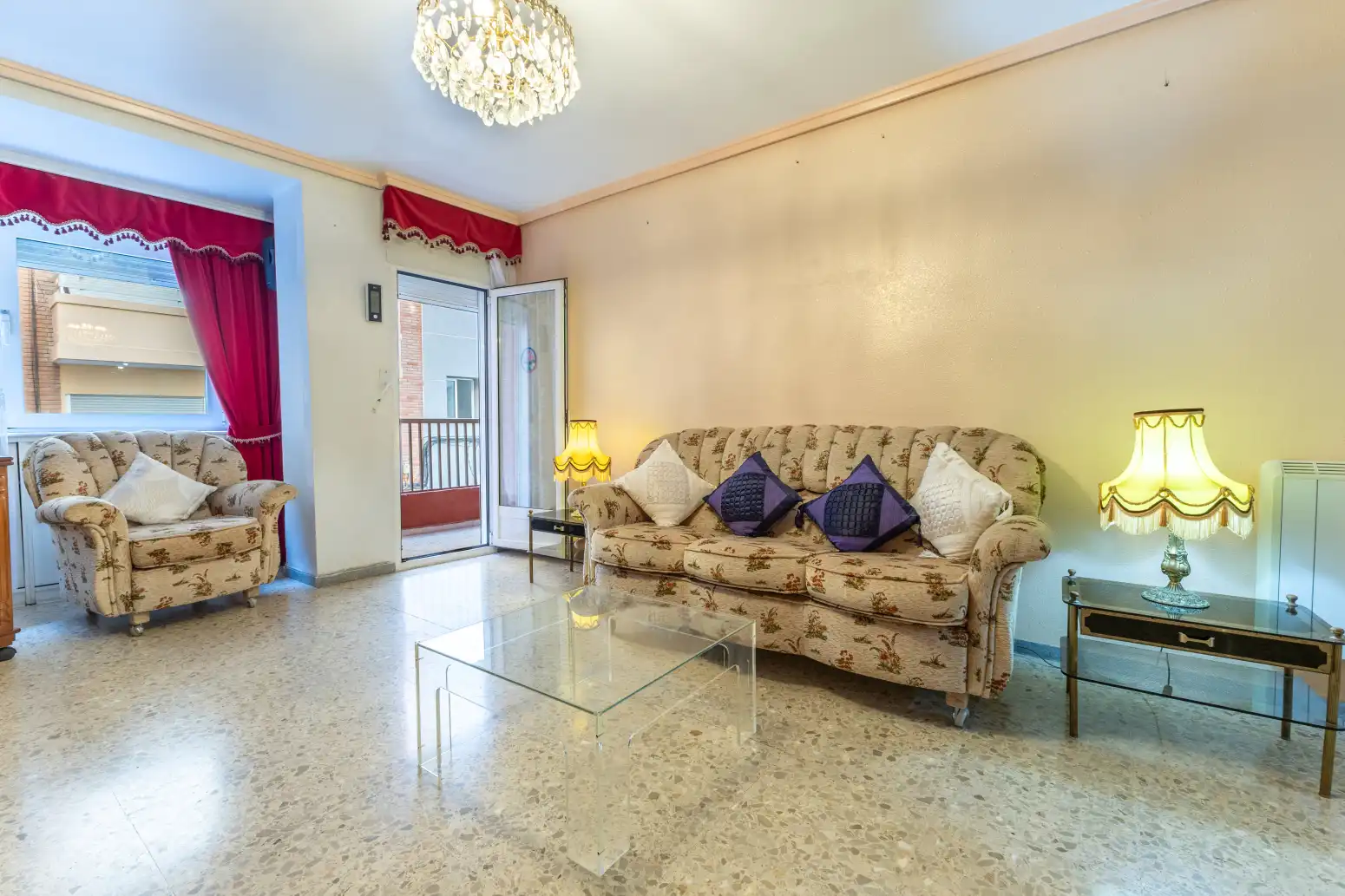Sala d'estar de Pis en venda en Sagunto / Sagunt amb Aire condicionat, Terrassa i Traster