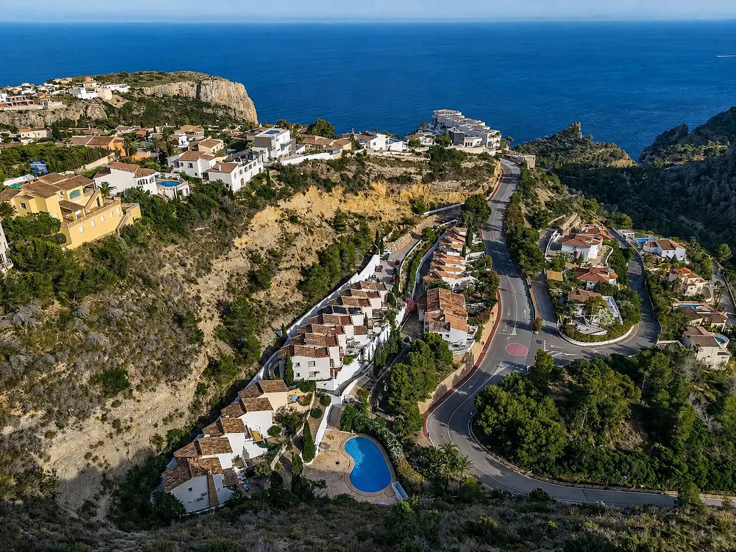 Vista exterior de Apartament en venda en Benitachell / El Poble Nou de Benitatxell amb Aire condicionat, Terrassa i Piscina