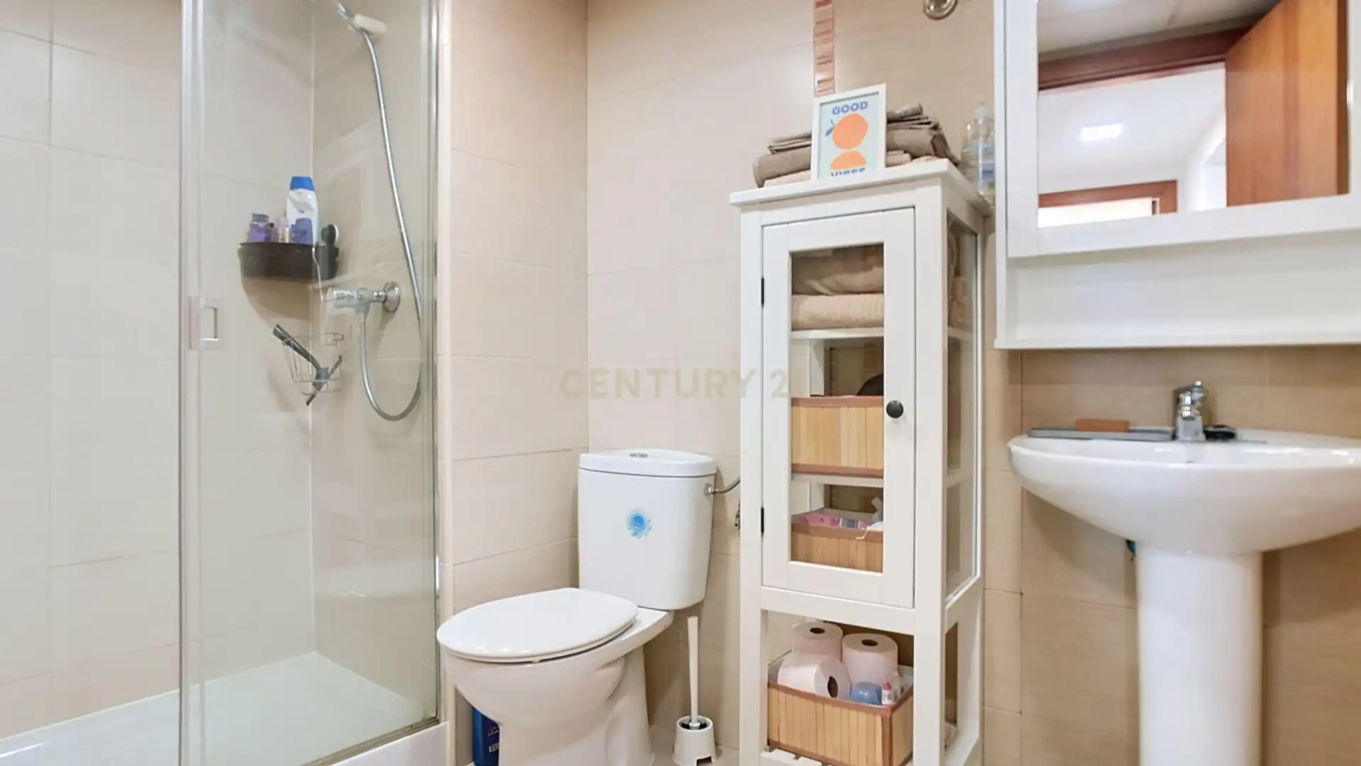 Badezimmer von Wohnungen zur Miete in Mijas mit Klimaanlage, Ofen und Waschmaschine