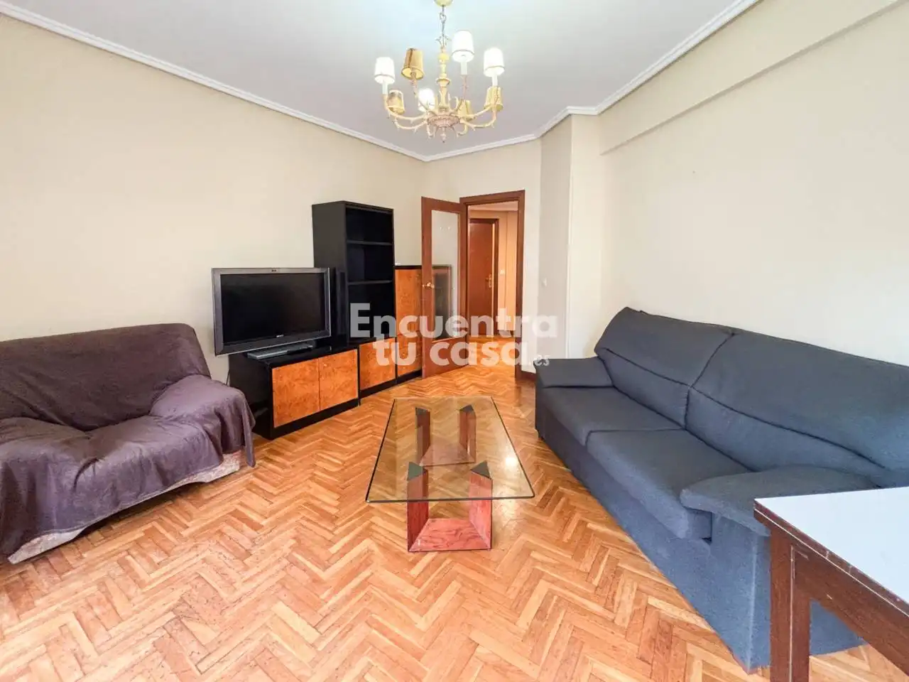 Sala de estar de Piso de alquiler en Donostia - San Sebastián  con Calefacción, Parquet y Amueblado