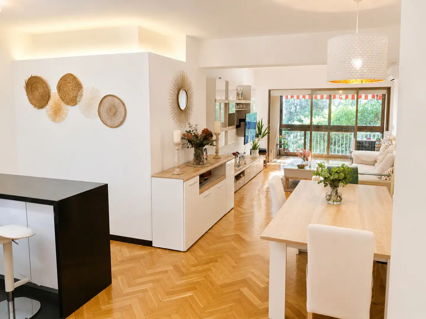 Wohnzimmer von Wohnung zur Miete in Majadahonda mit Klimaanlage, Heizung und Parkett
