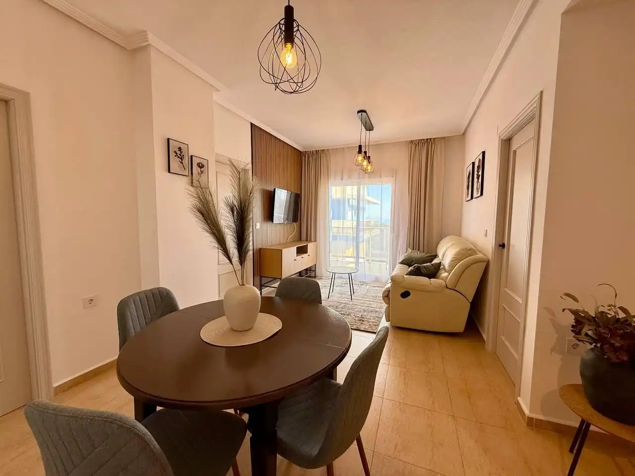 Sala de estar de Apartamento en venta en Guardamar del Segura con Aire acondicionado, Jardín privado y Terraza