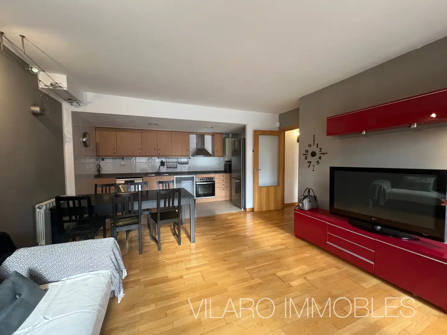 Sala de estar de Piso en venta en Sant Vicenç de Castellet con Aire acondicionado, Calefacción y Parquet
