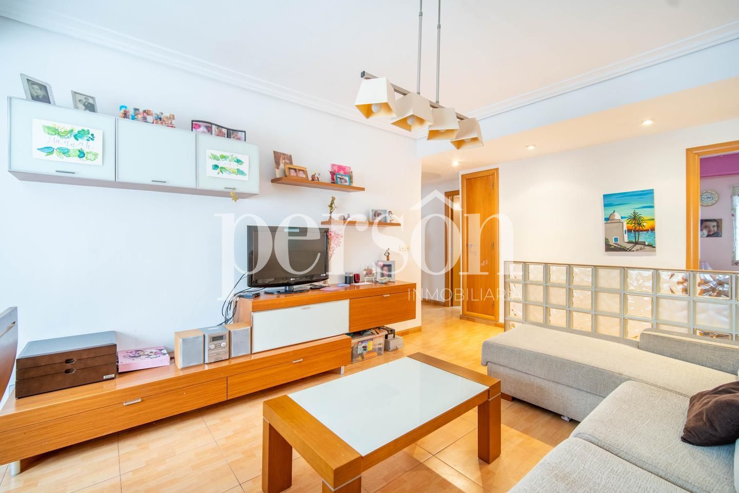Sala de estar de Piso en venta en  Valencia Capital con Aire acondicionado, Amueblado y Balcón