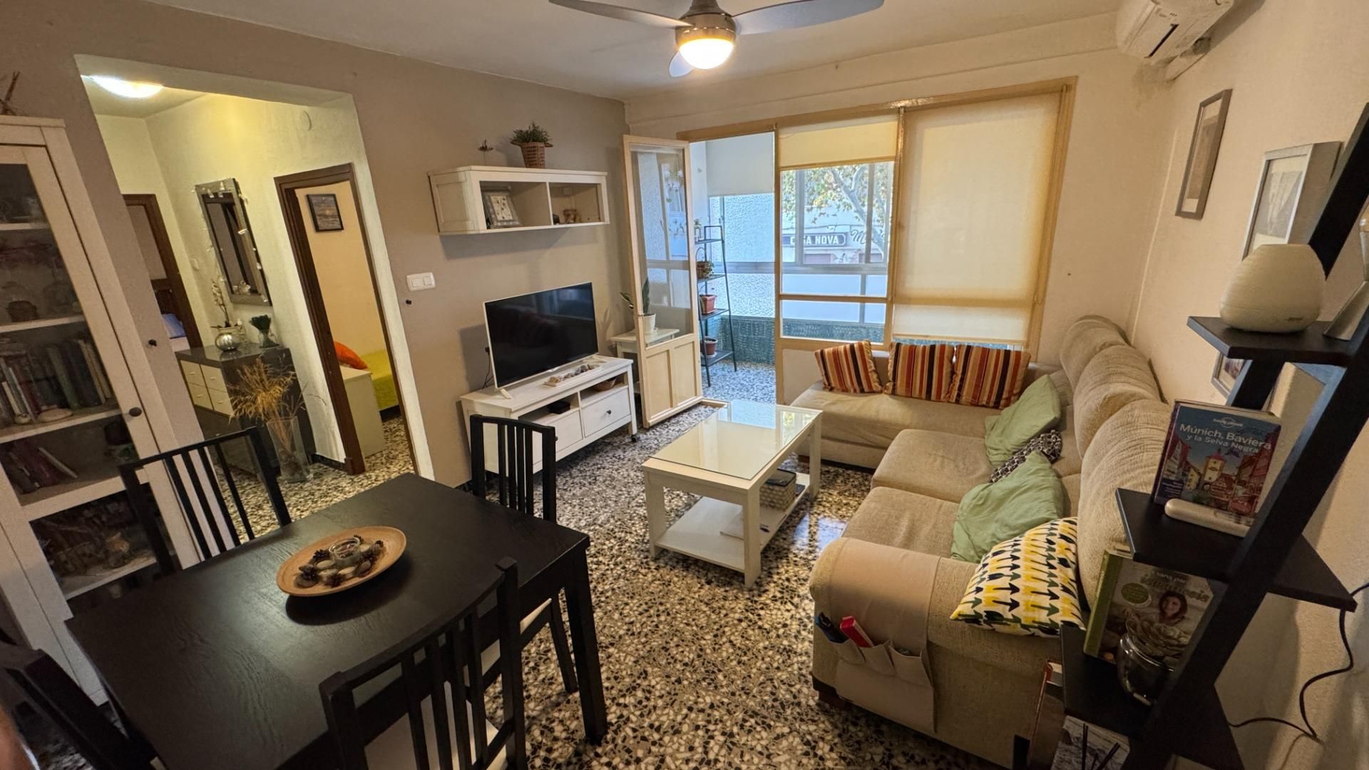 Living room of Flat for sale in Málaga Capital  with Air Conditioner and Terrace
